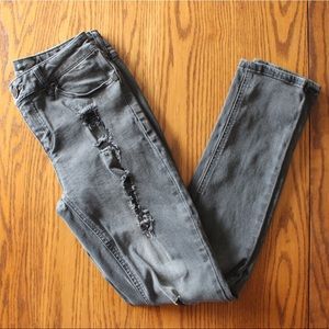 Seven7 Distressed Skinny Jeans